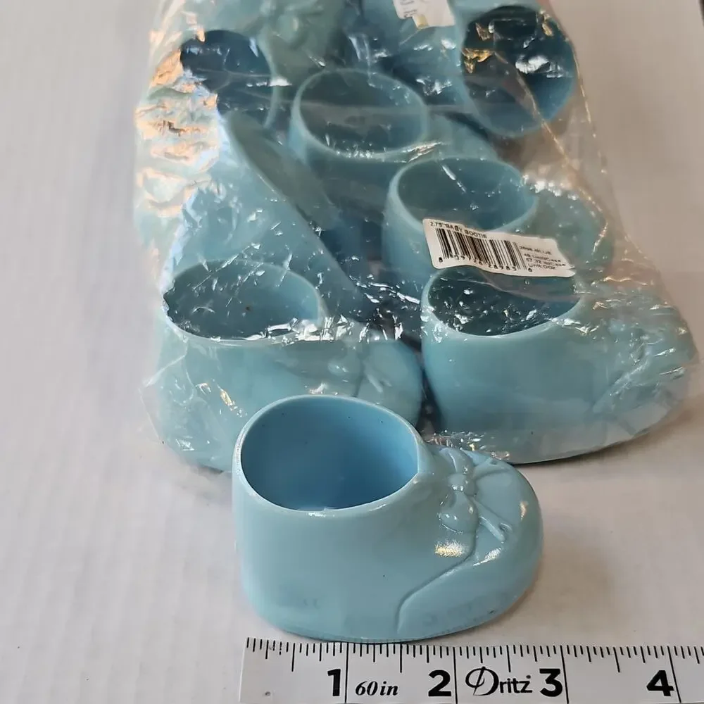 Baby Shower Favors Set - Decorative Pacifiers, Bottles, Shoes, Boy,BlueTheme